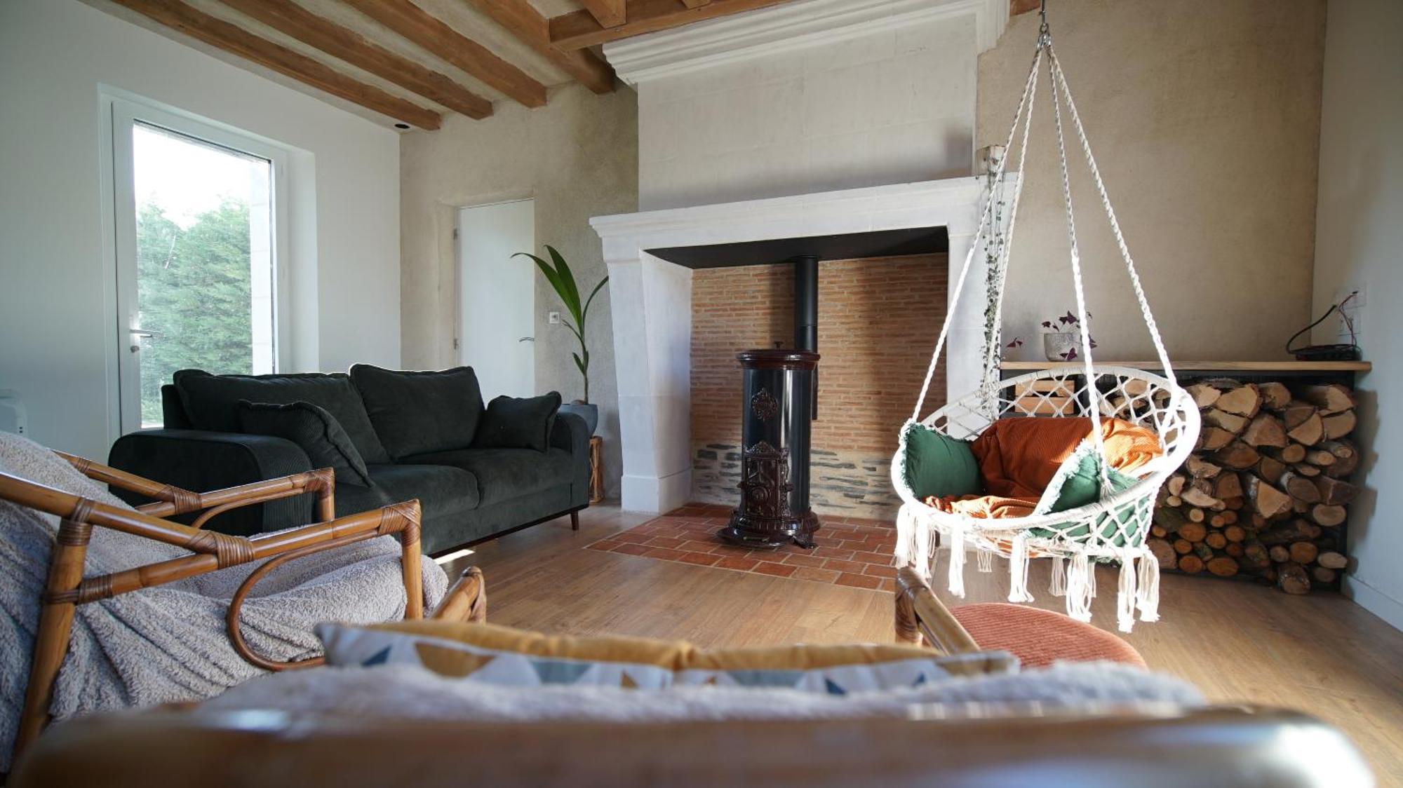 La Longere Appartement La Menitré Buitenkant foto
